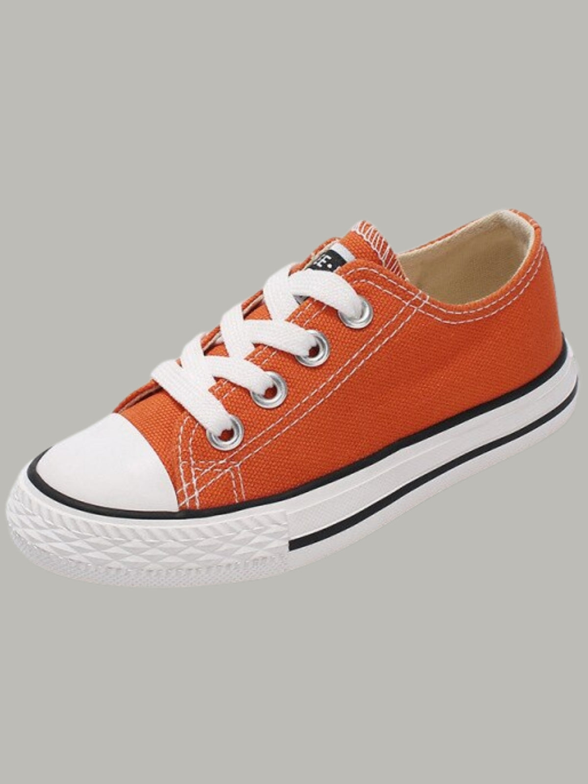 Back To School Shoes | Orange Low Top Sneakers | Mia Belle Girls